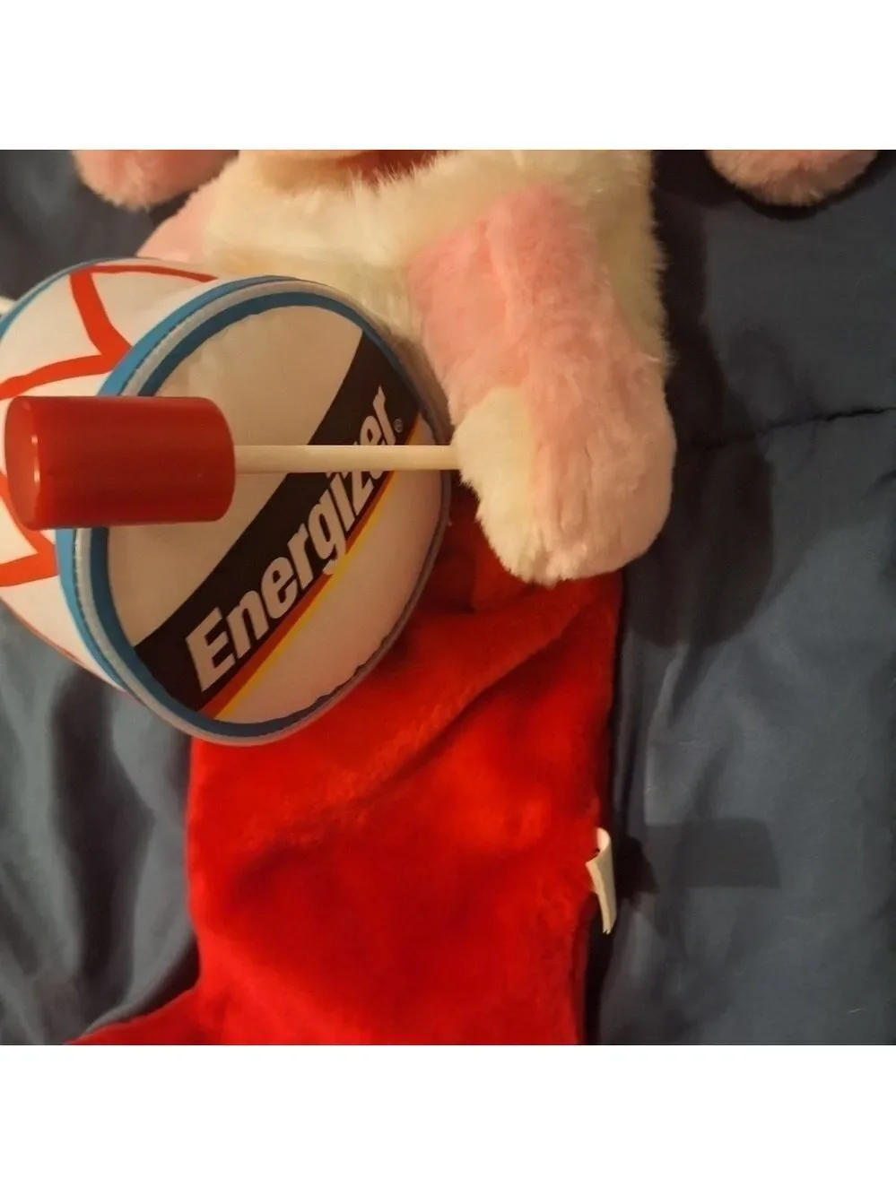 Vintage Energizer Bunny Christmas Stocking Regular Size